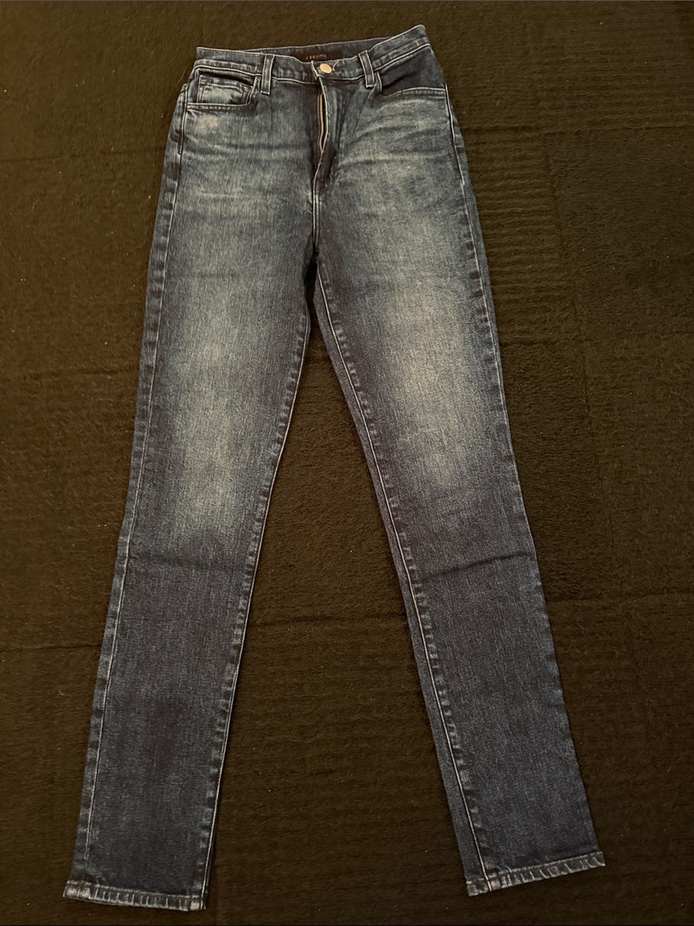 J Brand Women's Skinny Jeans - Faded Dark Blue Wash
